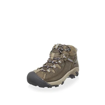 Obrázek KEEN Dámské Targhee Ii Mid Wp trekingové a turistické boty, Černý Slate Black Flint Stone, 40 EU