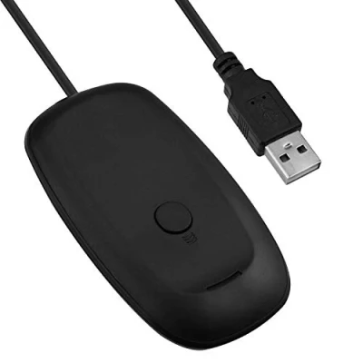 Obrázek Mcbazel Bezdrátový USB 2.0 herní přijímač adaptér pro Microsoft Xbox 360, stolní PC, laptop, černý