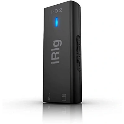 Obrázek IK Multimedia iRig HD 2 rozhraní pro kytaru, 96 kHz s 24bitovou A/D konverzí, vynikající kvalita zvuku, kompaktní, profesionální zvuk, přizpůsobení FX a Thru