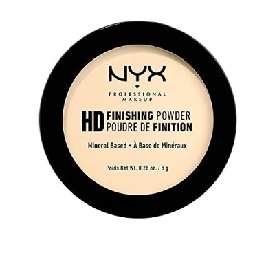 Obrázek NYX Professional Makeup High Definition Finishing Powder, lisovaný pudr, dokonalá pokožka, matný povrch, pohlcuje olej, veganská receptura, 02 banán