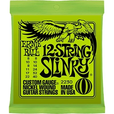 Obrázek Ernie Ball Slinky 12 struny Nikl Wunde Elektrická kytara 8 40 Gauge