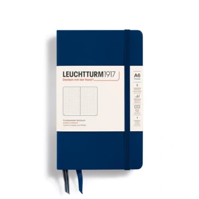 Obrázek LEUCHTTURM1917 342921 Poznámkový blok Pocket (A6), tvrdé desky, 187 očíslovaných stran, námořnické, tečkované