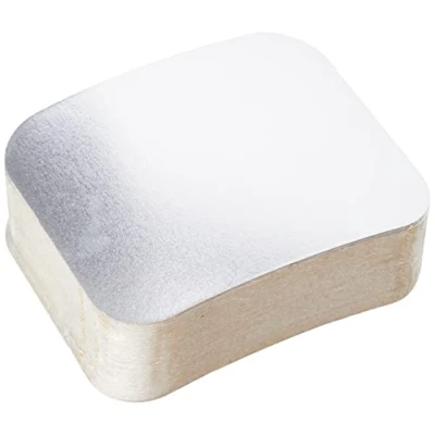 Obrázek Garcia de Pou 100 Einheit Deckel für rechteckig Aluminium Container, 14 x 11,4 cm, Aluminium, silber, 11.4 30 cm