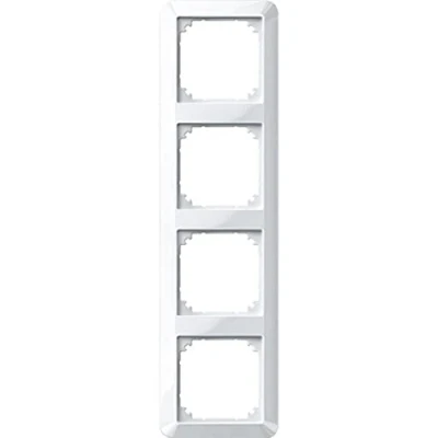 Obrázek Schneider Electric Merten 389419 1M rám 4násobný pro zásuvky a vypínače, lesklá polární bílá, Made in Germany