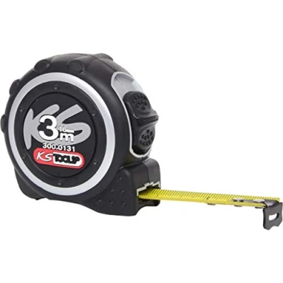 Obrázek KS Tools 300.0131 svinovací metr s aretací, černo šedá, 3 m