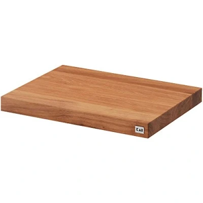 Obrázek KAI krájecí prkénko Hackblock světlé z dubu s protiskluzovými gumovými nožkami rozměry 39 x 26 3,6 cm Profesionální vysoce kvalitní podložka na prkénko, sekací prkno dub