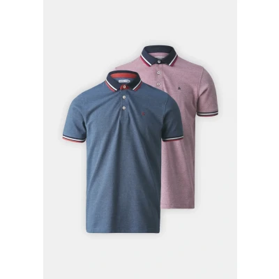 Obrázek Jack &amp; Jones Jjepaulos 2 PACK Polotričko, Muži, Velikost: XS, Rio red