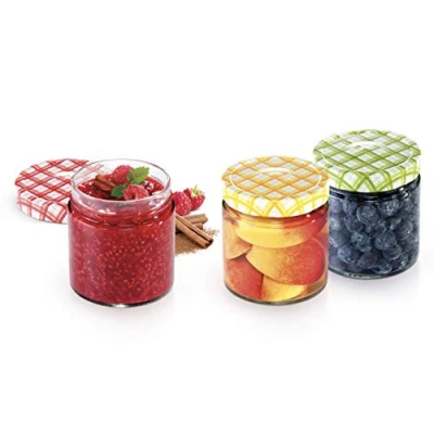 Obrázek Tescoma 895114 skleněná nádoba 400 ml, Průhledná/Krajková vícebarevné, 3 jednotky