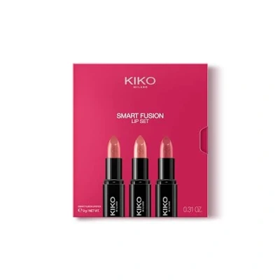 Obrázek KIKO Milano Smart Fusion Lip Set 03, sada rtů se 3 rtěnkami s lesklým povrchem