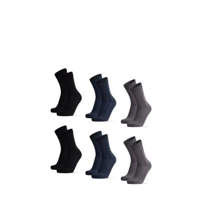 Obrázek Danish Endurance 6PACK Ultrasoft Ponožky Black grey navy blue, Muži, Velikost: 39 42, blue