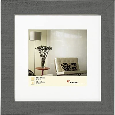 Obrázek Dřevěný rám Home, design Walther., Šedá, 20 x cm