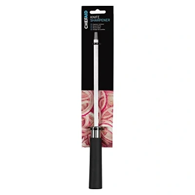 Obrázek Chef Aid Messerschärfer mit weichem Griff, Edelstahl, Schwarz, 22.5 x 5 3 cm