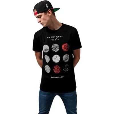 Obrázek Mister Tee Twenty ONE Pilots Triko s potiskem, Muži, Velikost: Small, Black