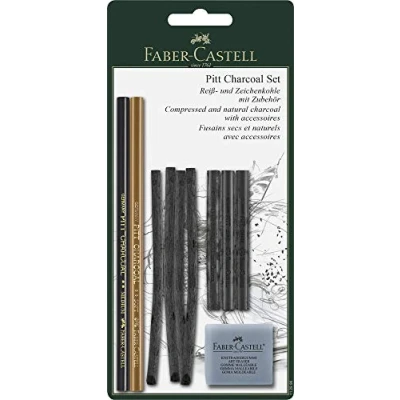 Obrázek FABER CASTELL 112996 10dílná sada Charcoal PITT