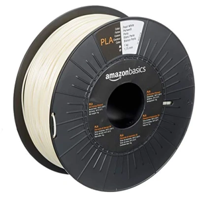 Obrázek Amazon Basics 3D tiskáren z plastu PLA, 1,75 mm, perlově bílá, cívka 1 kg
