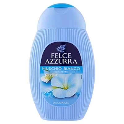 Obrázek Felce Azzurra sprchový gel bílý pižmo vzorec s čerstvou, mírně květinovou vůní po pižmový pH neutrální 6 balení (6 x 250ml)