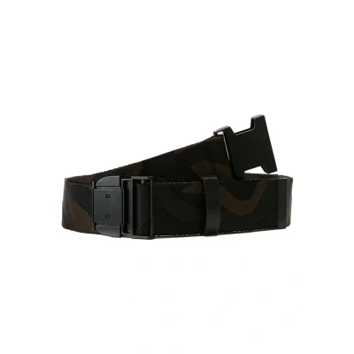 Obrázek Urban Classics Jaquard CAMO BELT Pásek, Muži, Velikost: One Size, Black/brown