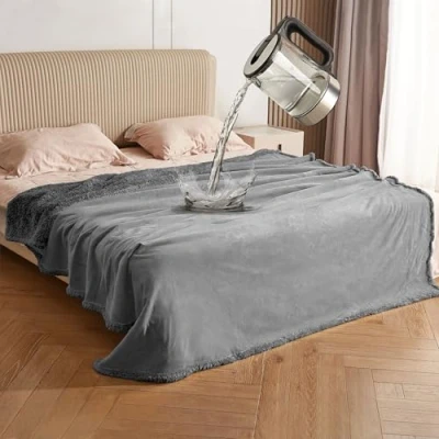 Obrázek Catalonia Classy Wasserdicht Decke für Hunde Katzen, wasserdichte Tagesdecke Bett Sofa Couch Überwurf, Liebesdecke Schutzdecke Sex, Waschbar Kuscheldecke Flauschig Sherpa Sofaüberwurf, 152x127cm