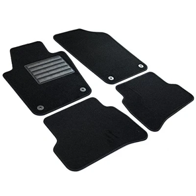 Obrázek MDM SP 3748 Fußmatten Velours Autoteppich passend für Volkswagen Polo V (6R) 05.2009&gt;09.2017 / Seat Ibiza 2008&gt;05.2017 Skoda Fabia III 2014&gt;, black