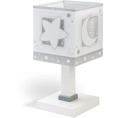 Obrázek Dalber 63231T stolní lampa modrý měsíc dětský pokoj světlo, šedá