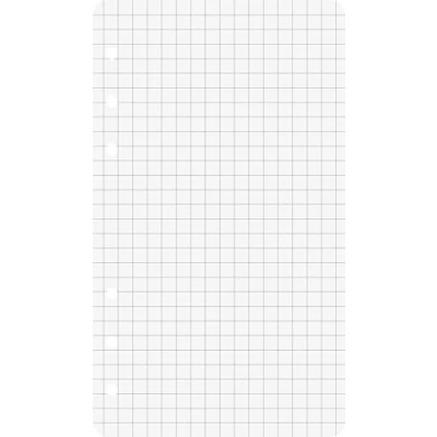 Obrázek Brunnen 106610201 kroužkové vložky (8,8 x 15,2 cm, čtverečkované, 50 listů, 70 g/m²)