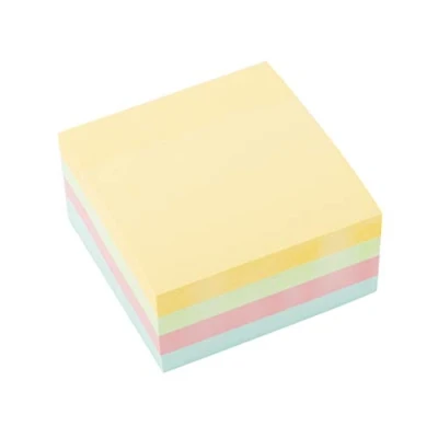 Obrázek D.RECT 009327 lepicí kostka Super Sticky Notes samolepicí lístky v 76 x mm 400 listů pastelových barev, 1 kus