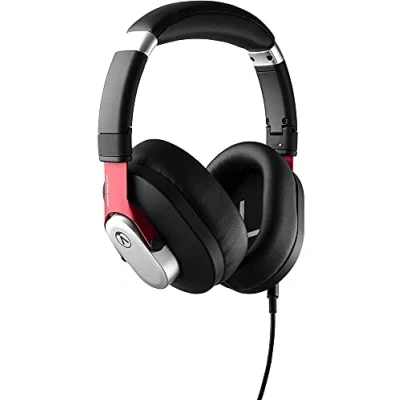 Obrázek Austrian Audio sluchátka Hi X15, profesionální do zvukového studia, zkušebních prostor nebo každodenní použití (obklopující uši, paměťová pěna, konektor 3,5 mm), černá/červená