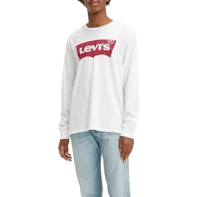 Obrázek Levi&#039;s Graphic CREW Top s dlouhým rukávem, Muži, Velikost: XXL, Better white