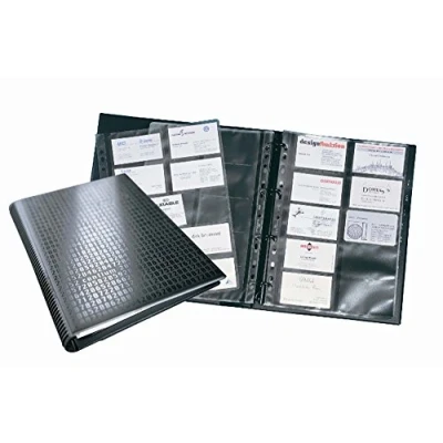 Obrázek Durable Zápisník s vizitkami Visifix centium A4, pro 400 vizitek, černý, 240901