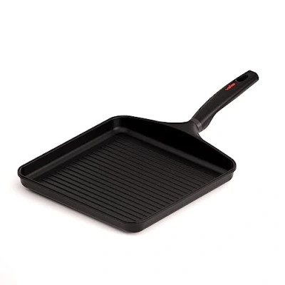 Obrázek Valira Grillpfanne 28x28 cm Aluminiumguss Made in Spain, geeignet für die Induktion