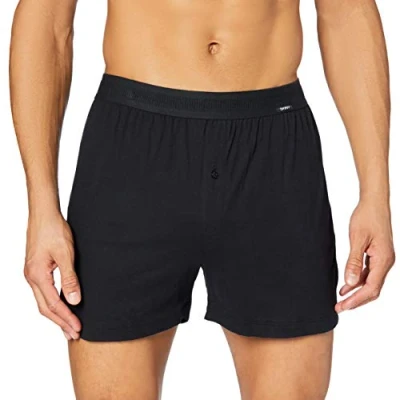 Obrázek Skiny Pánské boxerky bavlněné retro boxerky, černá