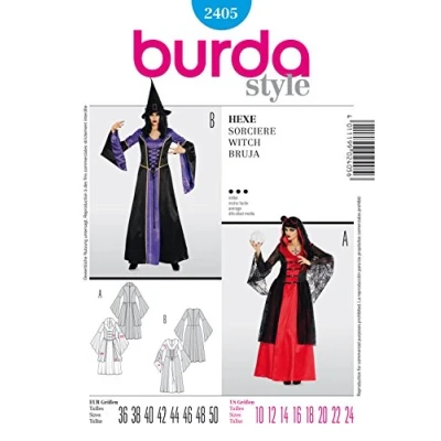 Obrázek Burda střihová předloha 2405 čarodějnice vel. 36 50