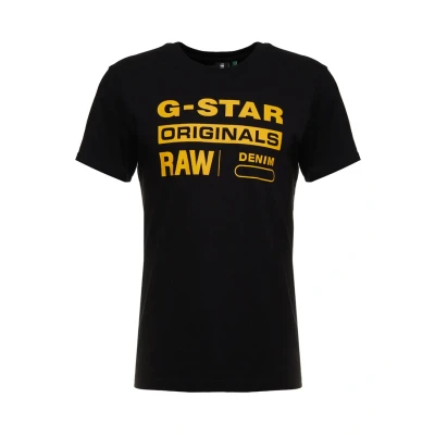 Obrázek G STAR Graphic LOGO Triko s potiskem, Muži, Velikost: Large, Dark black