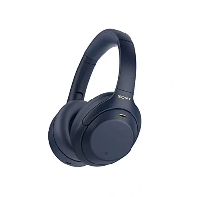 Obrázek Bezdrátová sluchátka Sony WH 1000XM4 Bluetooth Noise Cancelling (30h baterie, dotykový snímač, funkce rychlého nabíjení, optimalizovaná pro Amazon Alexa, náhlavní souprava s mikrofonem), Midnight Blue, Norme