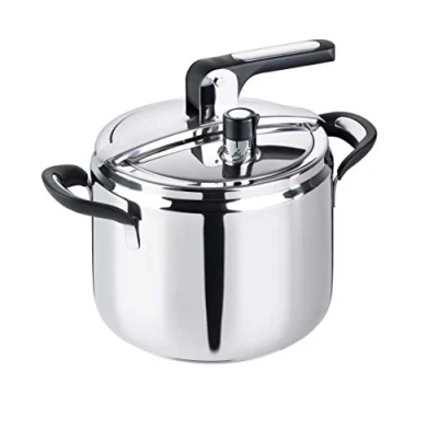 Obrázek Barazzoni Schnellkochtopf Silicon PRO, Ø 22 cm, Fassungsvermögen 7,0 l, Edelstahl 18/10, Made in Italy, 7 Liter, rostfrei, silber