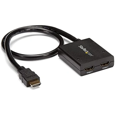 Obrázek StarTech.com 2 Port HDMI 4k Video Splitter, 1x2 rozdělovač s hliníkovým pouzdrem, @ 30 Hz, 2násobný Ultra HD 1080p Switch