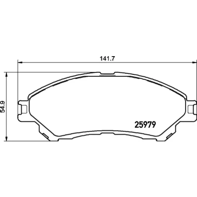 Obrázek Sada brzdových destiček, kotoučová brzda BREMBO P 79 032
