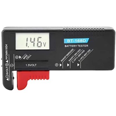 Obrázek CAM2 tester baterií BT 168D digitální pro AA, AAA, C, D, 9V, 1,5V baterie a knoflíkové