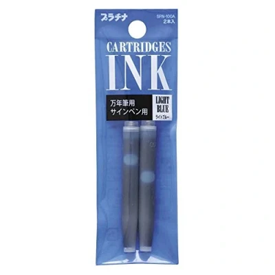 Obrázek PLATINUM Preppy Pen Ink Refill 2/Pk Lt Blue, 4280579