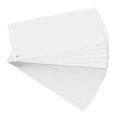 Obrázek Exacompta 13335B balení 100 ks prémiových kartonových dělicích proužků 10,5 x 24 cm růžové. Pro přehledné uložení vašich dokumentů. Dělicí lišty Oddělovací listy Pořadač Rejstřík