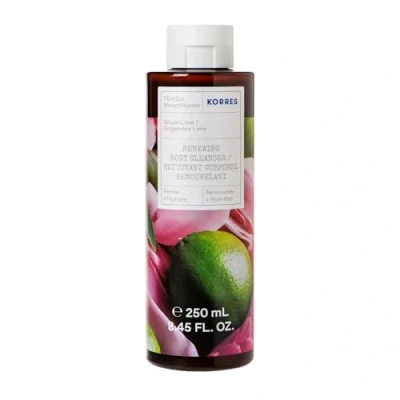 Obrázek KORRES Revitalizující sprchový gel Ginger Lime s aktivní aloe vera, dermatologicky testován, veganský, 250 ml