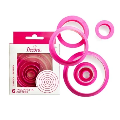 Obrázek Decora 0255300 AUSSTECHER Set RUND GLATT, 6 TLG CM1,5/2,5/3,5/5/6,5/8, 10 x 3 cm