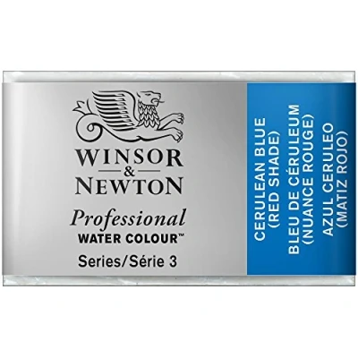 Obrázek Winsor &amp; Newton 0100140 Profesionální akvarelová barva, živé vodní barvy v umělecké kvalitě, vysoká brilantnost barev a svítivost, stálá na světle, archivní kvalita, celá miska kolínská modrá