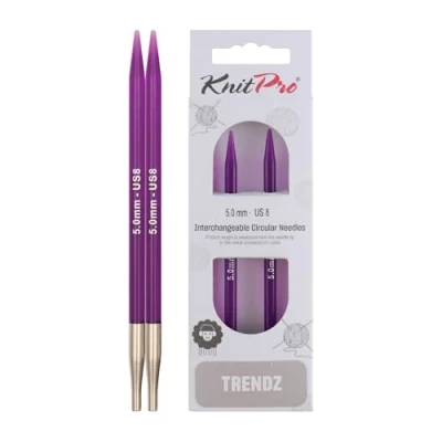 Obrázek KnitPro Trendz: Knitting Pins: Circular: Interchangeable: 10. 00 mm, akryl, tříděné, 10 mm