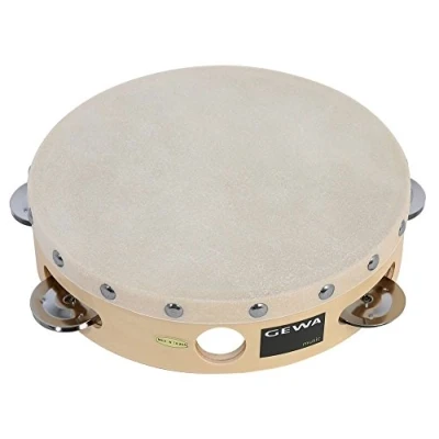 Obrázek Gewa 841305 Tradiční Tambourin s poutky, 20,3 cm (8 palců)