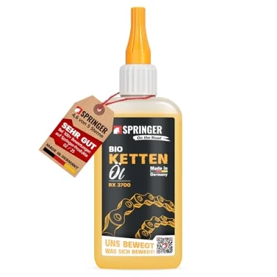Obrázek SPRINGER RX3700 Bio Olej na řetěz 100 ml Made in Germany řetězy jízdního kola Ochrana proti korozi a opotřebení kolo šetrný do každého počasí Mazivo např. pro