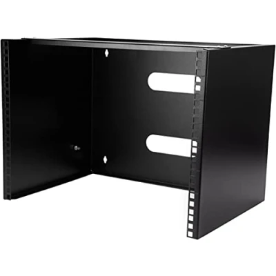 Obrázek StarTech.com 8HE síťová skříň 19 palců nástěnný držák pro patch panel/síťové přístroje 13,75 hluboká Serverová skříňka/nástěnný montáž na stěnu menší (half) nosnost 36