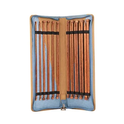 Obrázek KnitPro KP31284 sada pletacích jehel, dřevo, hnědá, 30 cm