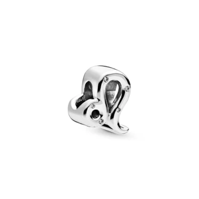 Obrázek PANDORA Charm &quot;Znamení zvěrokruhu Lev&quot; 798414C01, Sterlingové stříbro, zirkony.