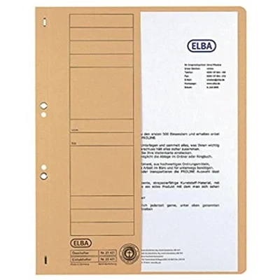 Obrázek ELBA 100551877 Sešívačka s oky Smart Line poloviční přední krytka, balení 50 ks obchodním sešíváním 250 g/m² karton chamois